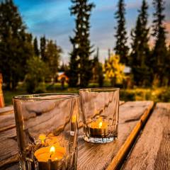 Abendstimmung an einem lauen Herbstabend in Jämtland